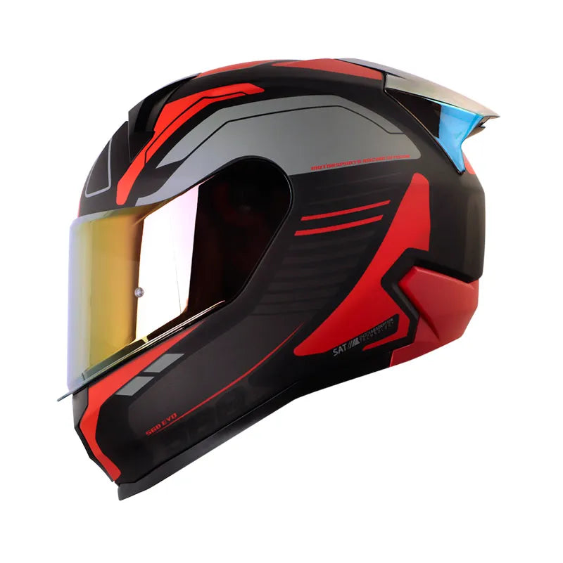 CASCO SHAFT SH-560 EVO CHAOS ROJO - Main Image