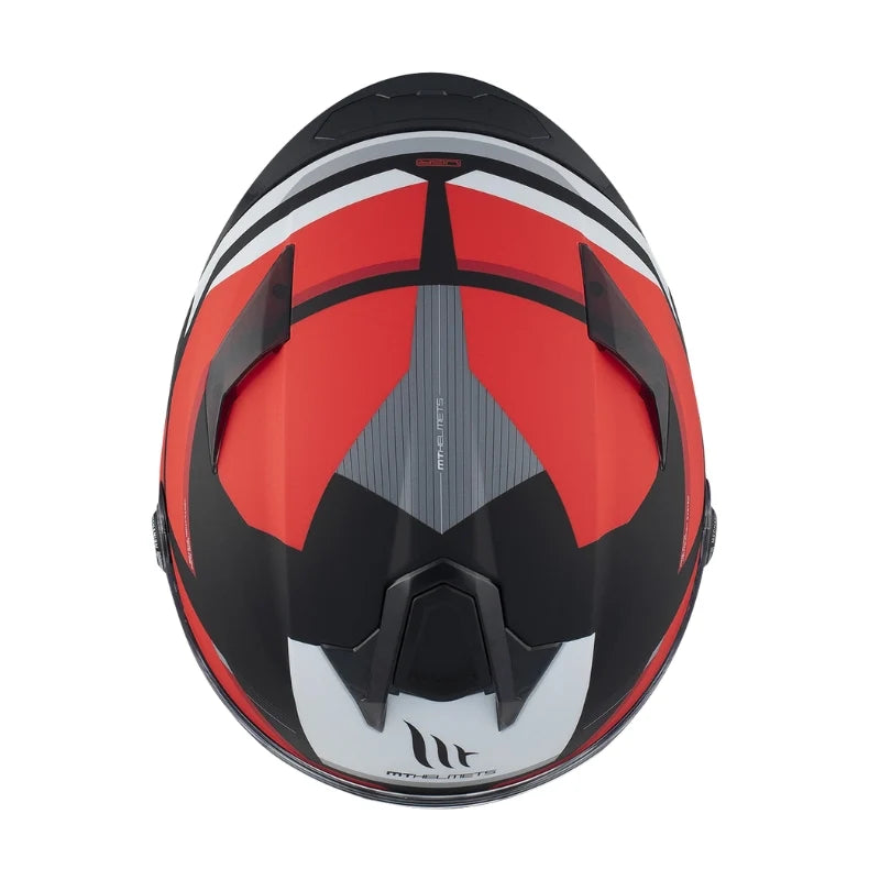 CASCO MT TARGO S NEGRO ROJO MATE
