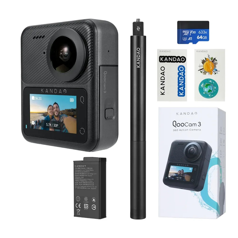 CAMARA 360 KANDAO QOOCAM 3 (INCLUYE ACCESORIOS)