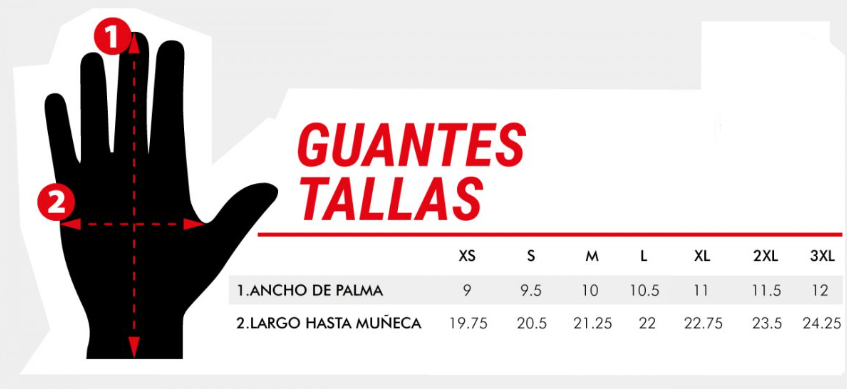 Guantes Prius SC-52 Rojos