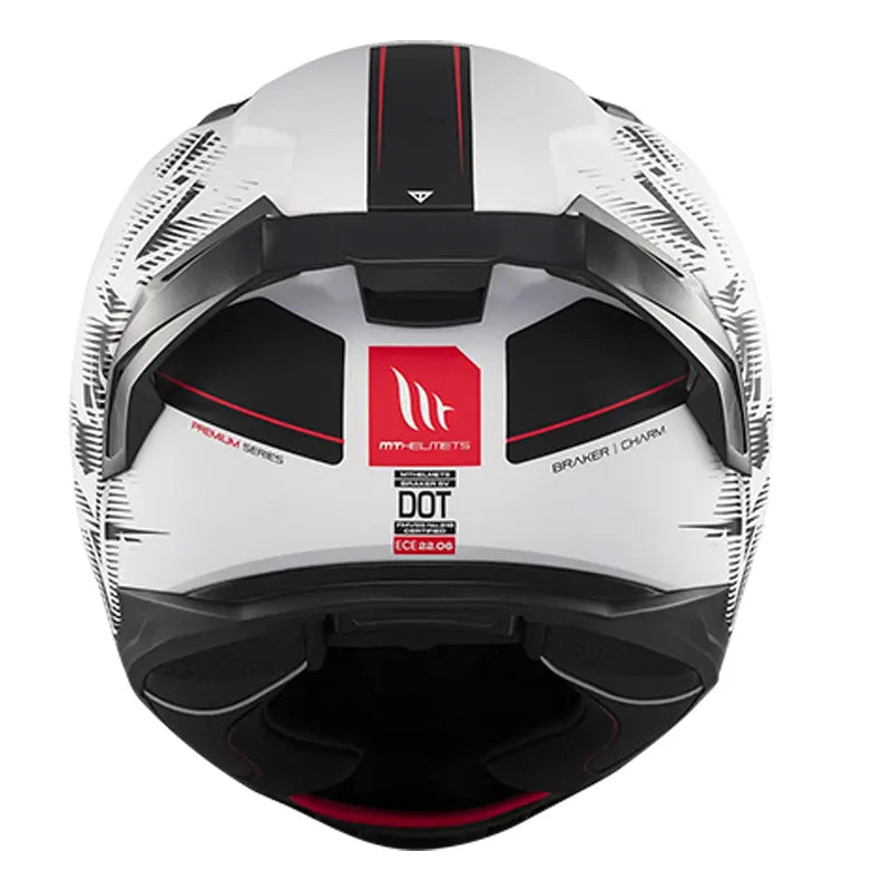 CASCO MT BRAKER SV Charm A1 Blanco Negro