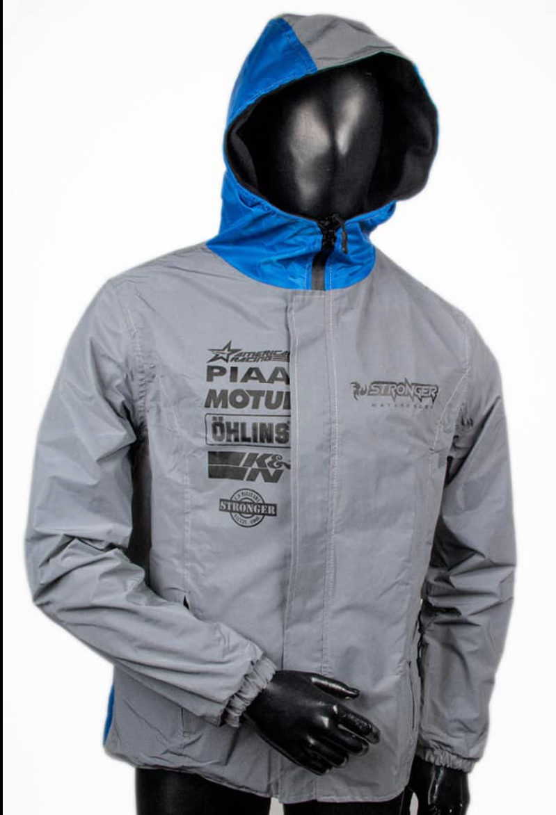 CHAQUETA STRONGER TERMICA REFLECTIVA E IMPERMEABLE AZUL
