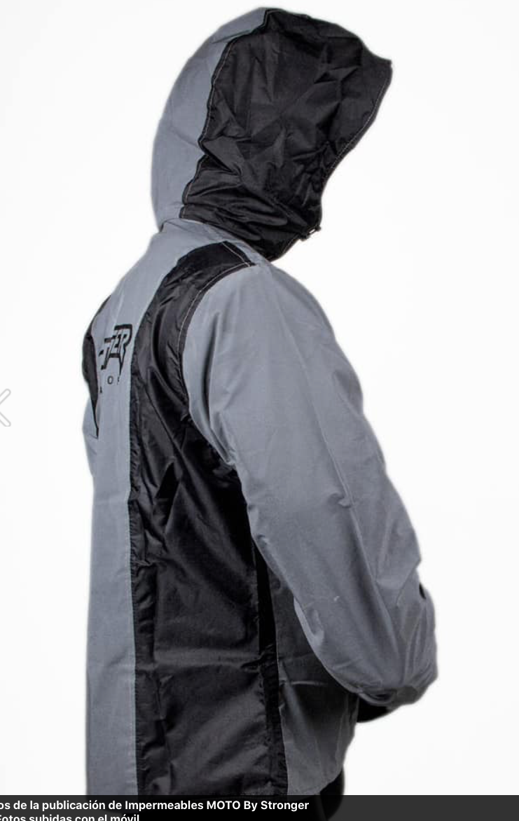 CHAQUETA STRONGER TERMICA REFLECTIVA E IMPERMEABLE NEGRA