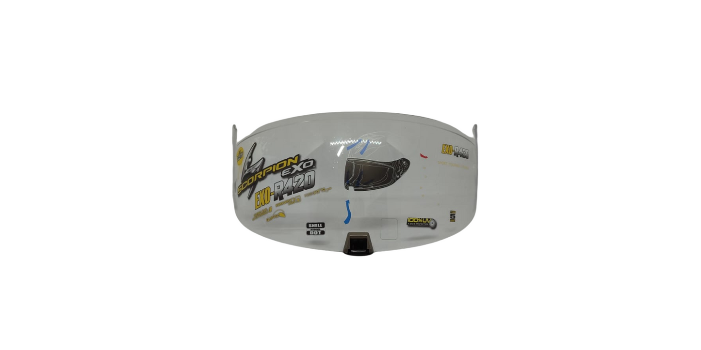 VISOR SCORPION EXO-R420 TRASPARENTE + PINLOCK