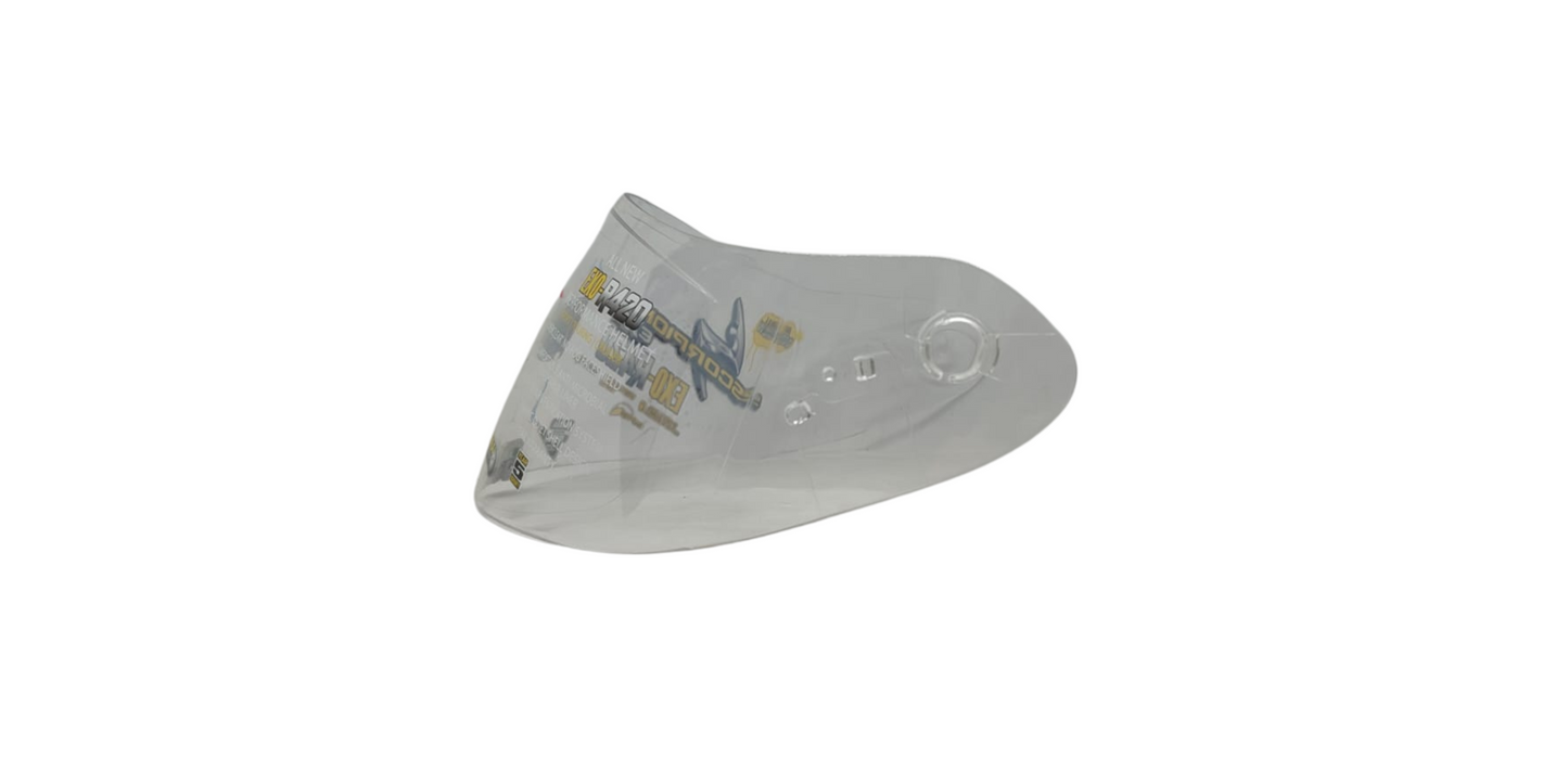 VISOR SCORPION EXO-R420 TRASPARENTE + PINLOCK