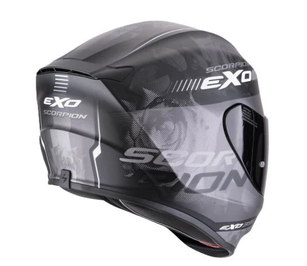 CASCO SCORPION EXO 391 AVA NEGRO MATE/ PLATEADO
