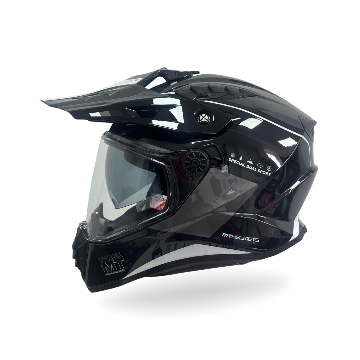 CASCO MT TRACK SV / B1 BRILLO GRIS