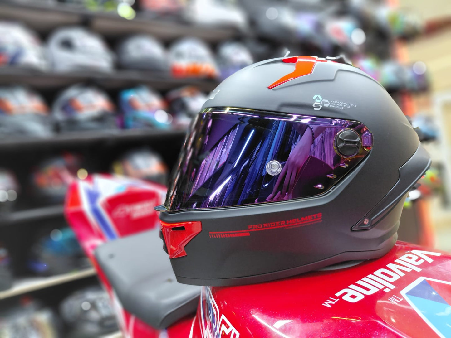 VISOR X-TRONG R1 Morado tornasol