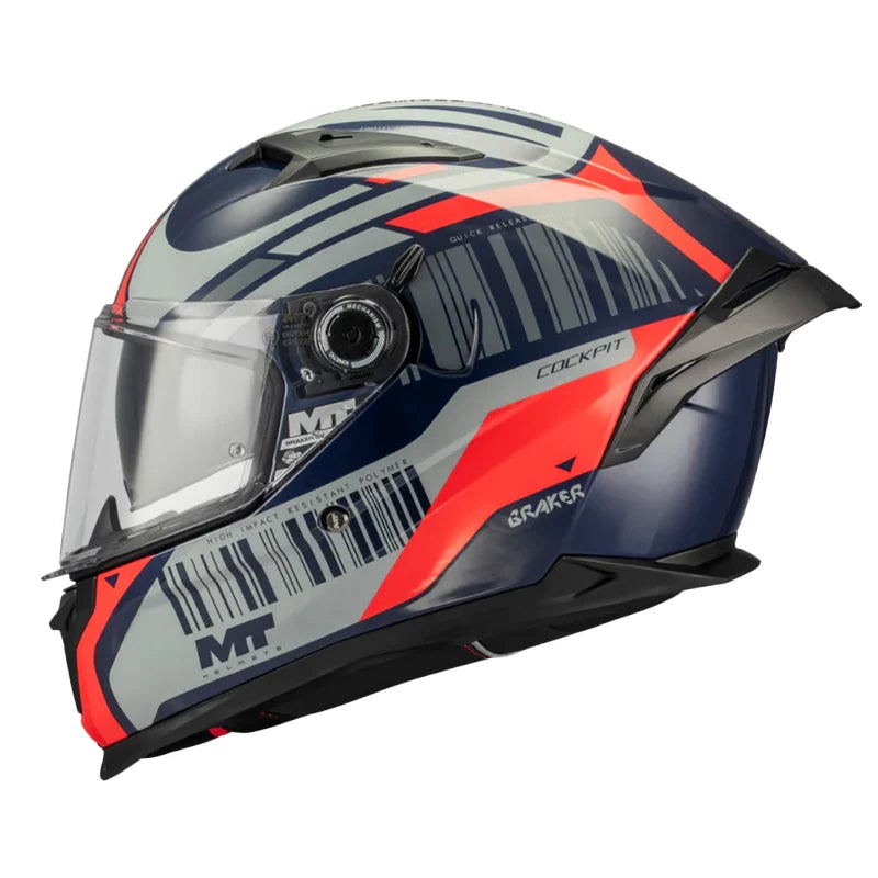 Casco Mt Braker Sv Cockpit C5 Gris Rojo
