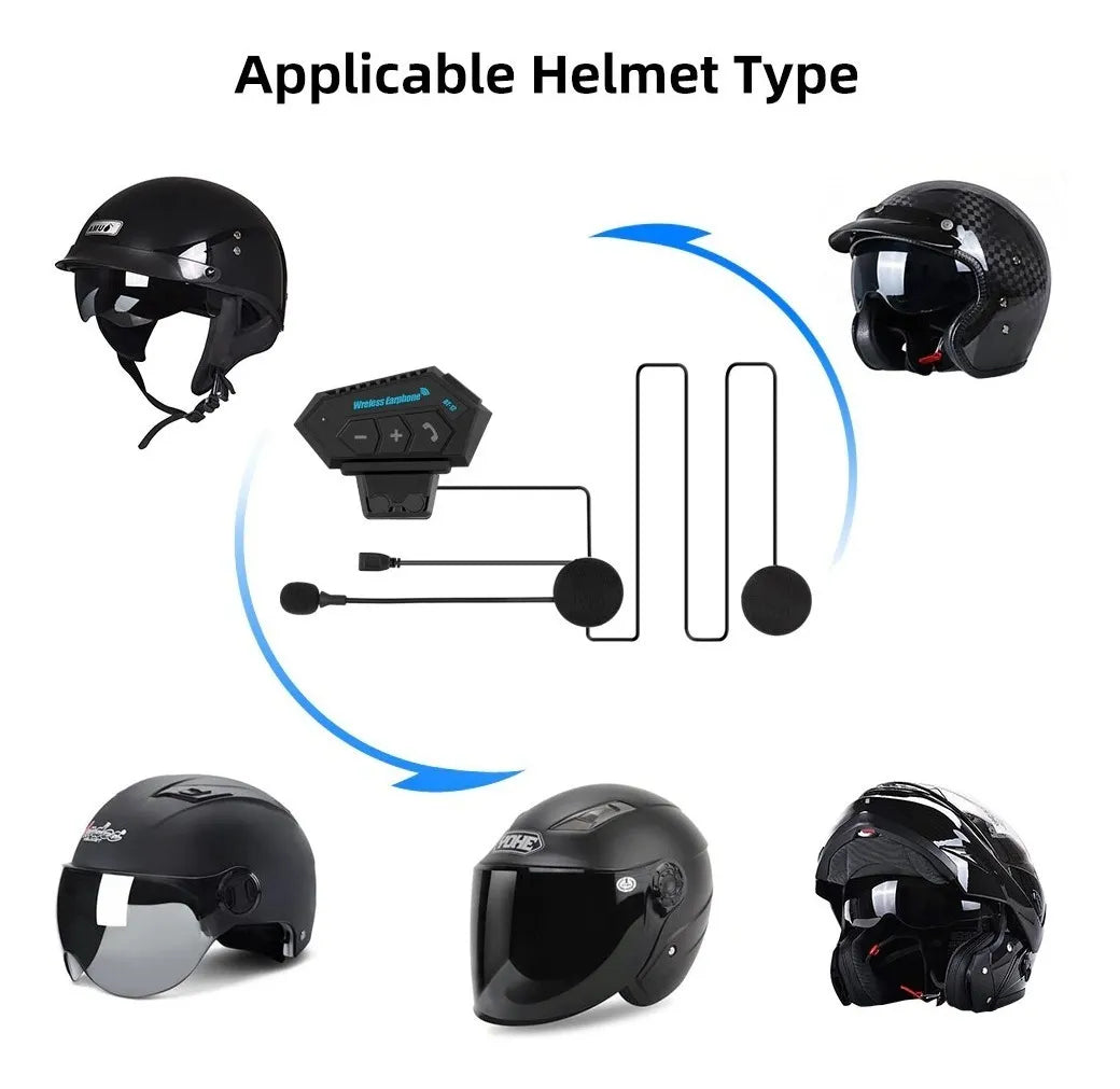 Intercomunicador Para Moto Wireless Bt-12 Ear Phone Stereo - BSA MOTOS