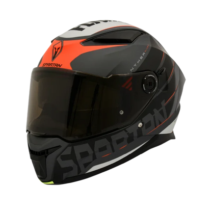 CASCO SPARTAN Panther Flight Negro Rojo
