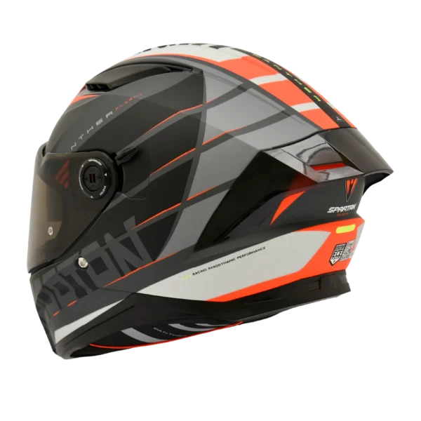 CASCO SPARTAN Panther Flight Negro Rojo