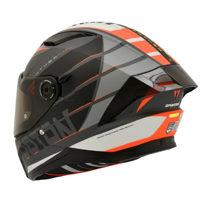 CASCO SPARTAN Panther Flight Negro Rojo