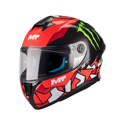 CASCO MT TARGO ROJO CON NEGRO PIQUERAS