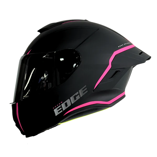 Casco EDGE Integral Shanghai Rush Negro/Rosado DOT-ECE