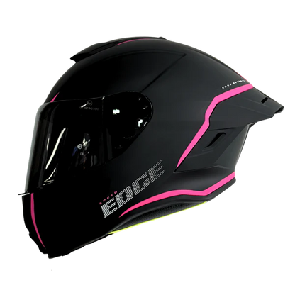 Casco EDGE Integral Shanghai Rush Negro/Rosado DOT-ECE