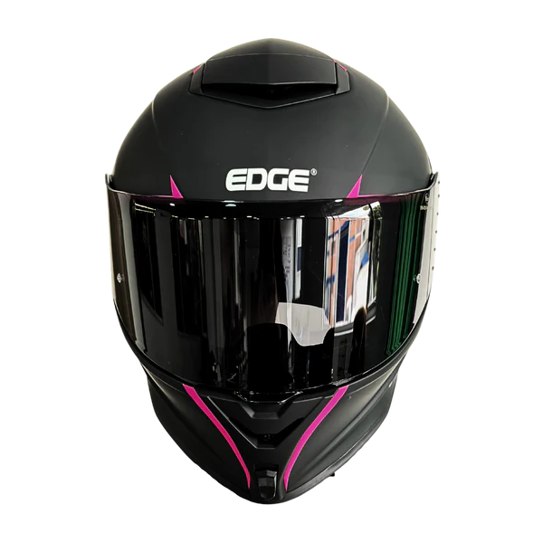 Casco EDGE Integral Shanghai Rush Negro/Rosado DOT-ECE