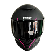 Casco EDGE Integral Shanghai Rush Negro/Rosado DOT-ECE