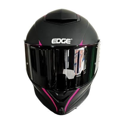Casco EDGE Integral Shanghai Rush Negro/Rosado DOT-ECE