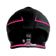 Casco EDGE Integral Shanghai Rush Negro/Rosado DOT-ECE