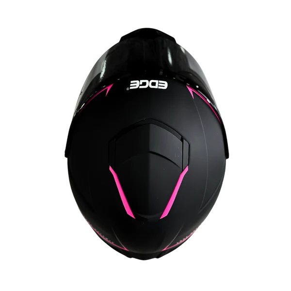 Casco EDGE Integral Shanghai Rush Negro/Rosado DOT-ECE