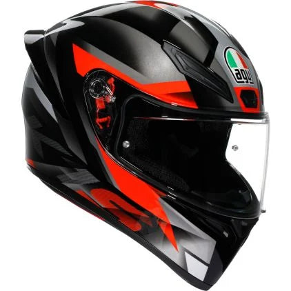 CASCO INTEGRAL AGV K1 S FASTLAP NEGRO GRIS ROJO