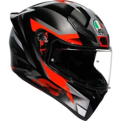 CASCO INTEGRAL AGV K1 S FASTLAP NEGRO GRIS ROJO