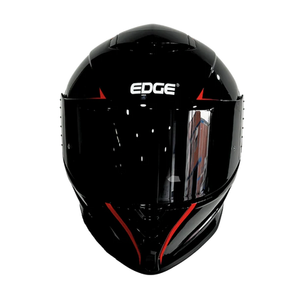 Casco EDGE Integral Shanghai Rush Negro / Rojo DOT | ECE