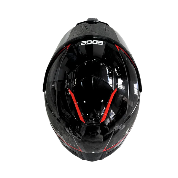 Casco EDGE Integral Shanghai Rush Negro / Rojo DOT | ECE