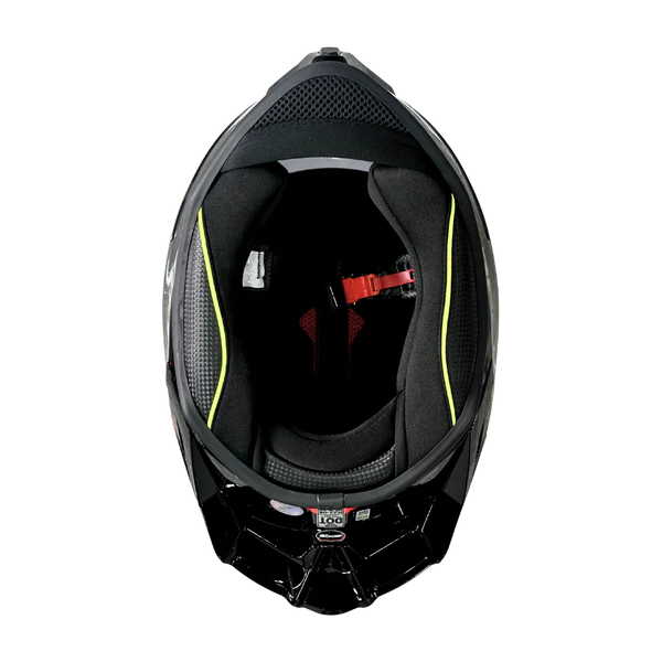 Casco EDGE Integral Shanghai Rush Negro / Rojo DOT | ECE