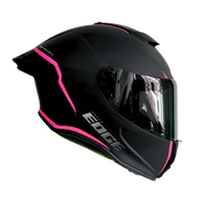 Casco EDGE Integral Shanghai Rush Negro/Rosado DOT-ECE