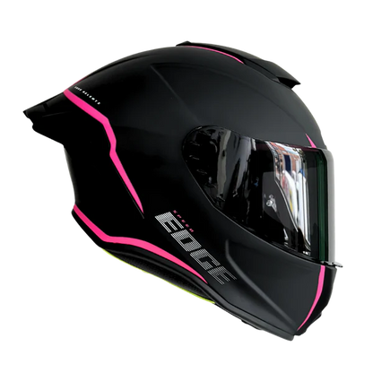 Casco EDGE Integral Shanghai Rush Negro/Rosado DOT-ECE