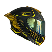 Casco EDGE Integral Shanghai Goldex Dorado Certificación DOT I ECE