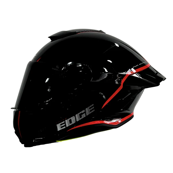 Casco EDGE Integral Shanghai Rush Negro / Rojo DOT | ECE
