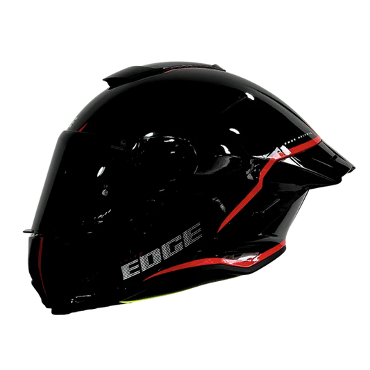 Casco EDGE Integral Shanghai Rush Negro / Rojo DOT | ECE