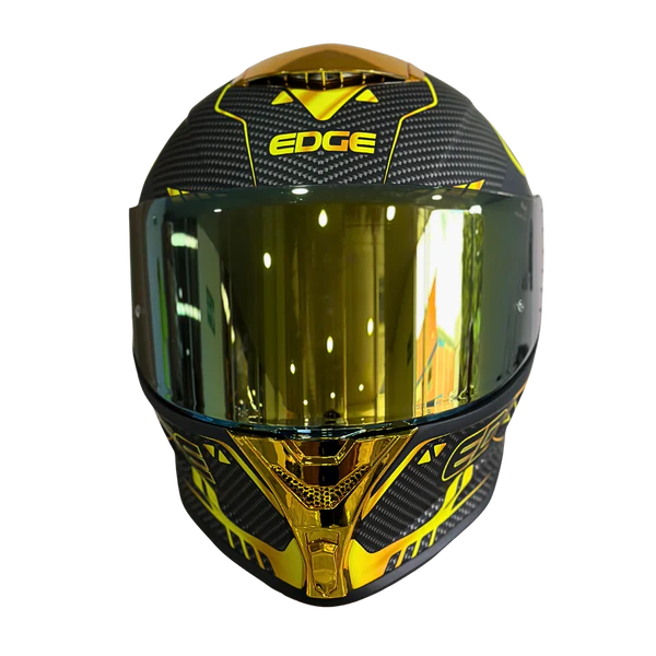 Casco EDGE Integral Shanghai Goldex Dorado Certificación DOT I ECE