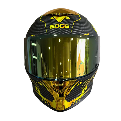 Casco EDGE Integral Shanghai Goldex Dorado Certificación DOT I ECE