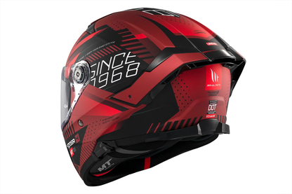 Casco MT THUNDER 4 SV Luminence D5 Rojo Negro Mate