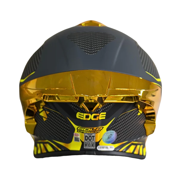 Casco EDGE Integral Shanghai Goldex Dorado Certificación DOT I ECE