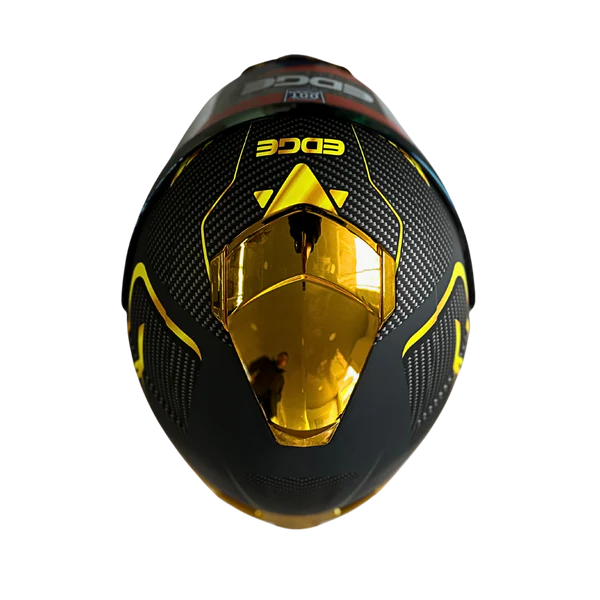 Casco EDGE Integral Shanghai Goldex Dorado Certificación DOT I ECE