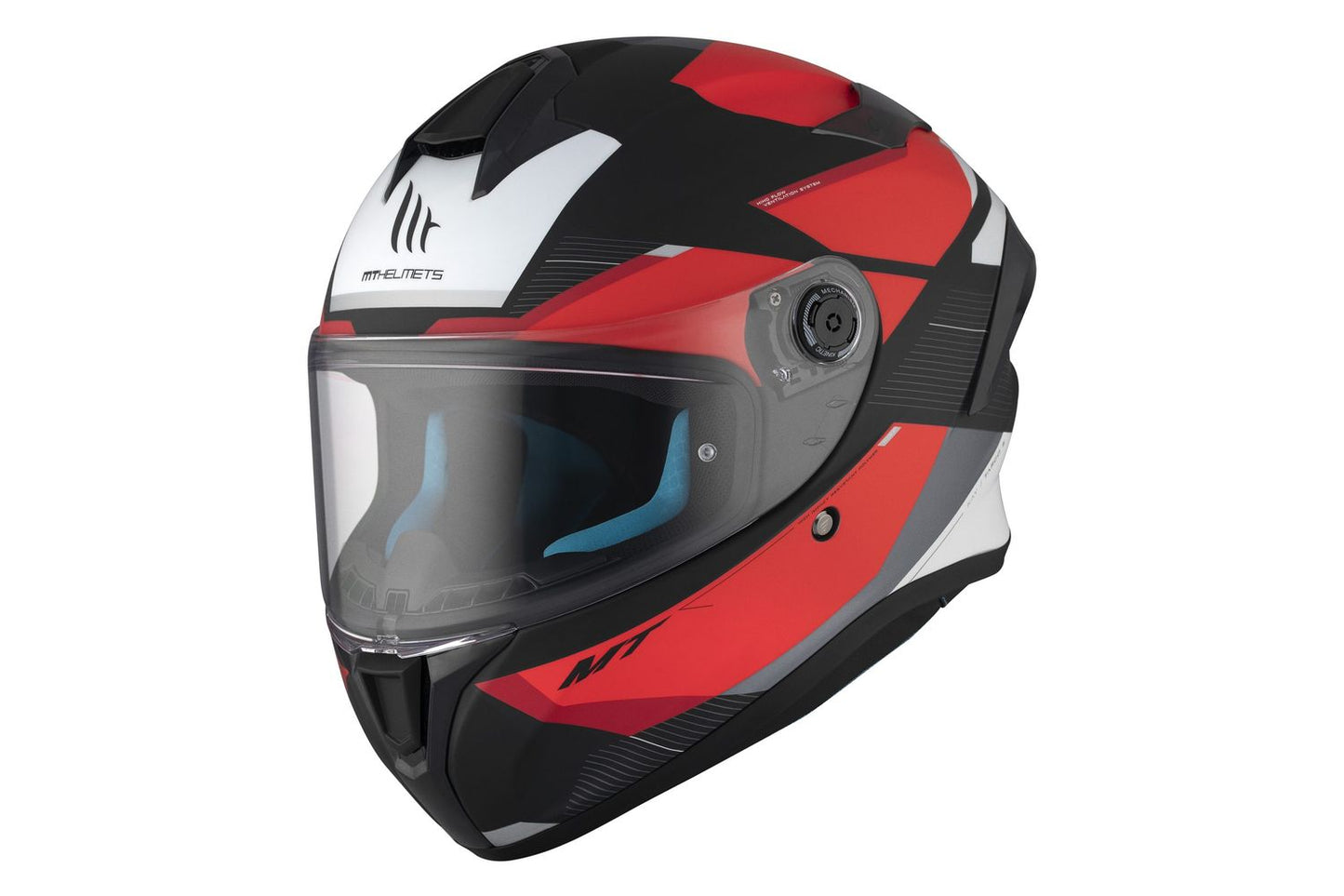 CASCO MT TARGO S NEGRO ROJO MATE