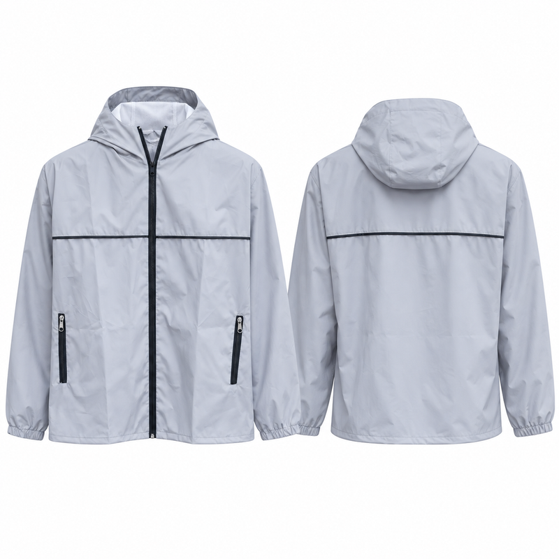 Chaqueta rompevientos con negro