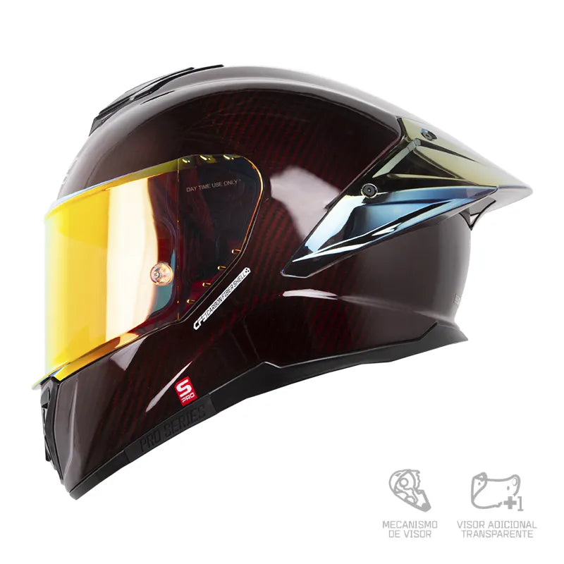 Casco SHAFT PRO SHPRO-620C EVO ROJO