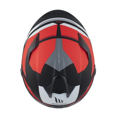 CASCO MT TARGO S NEGRO ROJO MATE
