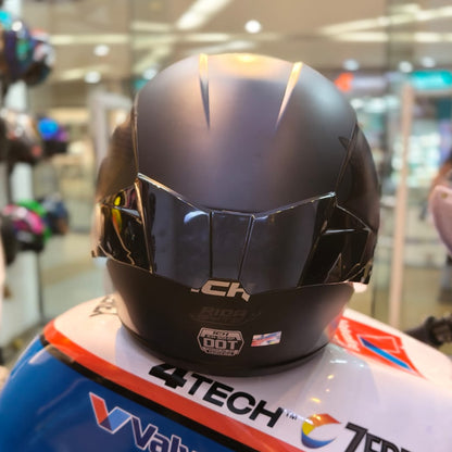 CASCO INTEGRAL ICH 501SP RIDABYTE NEGRO DORADO MATE