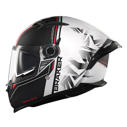 CASCO MT BRAKER SV Charm A1 Blanco Negro
