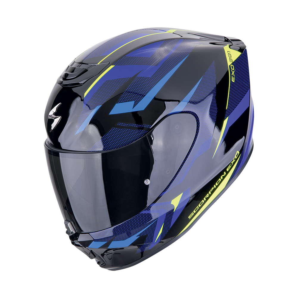 CASCO SCORPION EXO 391 AZUL BRILLO