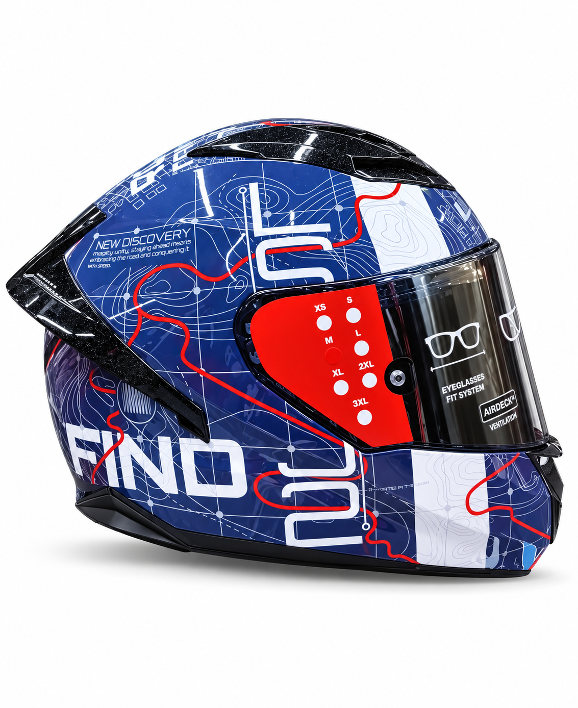 Casco Integral Marca LS2 FF806 Fusion Azul