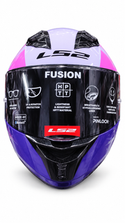 Casco Integral Marca LS2 FF806 Fusion Rosado con lila