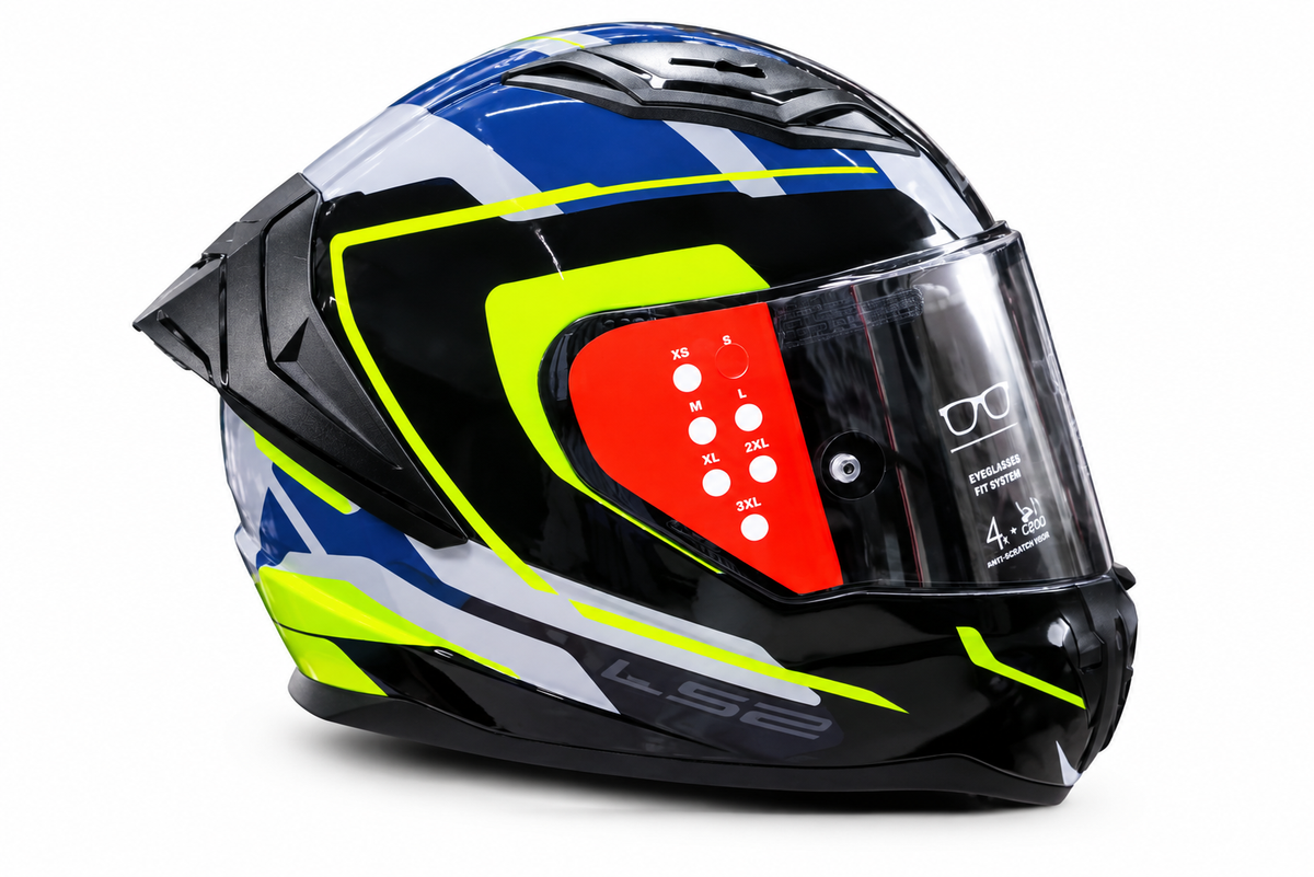 Casco Integral Marca Ls2 VIGO Ff 810 Gris con Verde